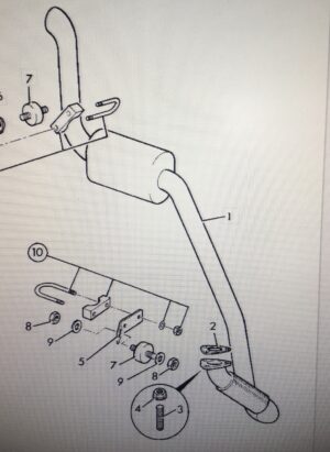SILENCER ASSEMBLY NON TURBO (PART NO. 162/02581)